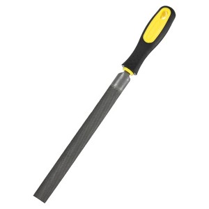 Unique Bargains Half-Round Metal File High Carbon Steel Diamond PVC Grip Handle Hand Files - 1 of 4