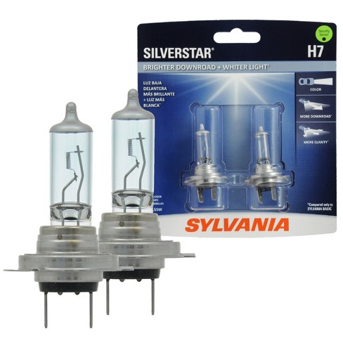 SYLVANIA H7 ULTRA Halogen Headlight Bulbs, 2 Pack - BRIGHTEST Downroad,  Whiter Light, OEM Supplier in the Headlight Bulbs department at