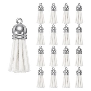 Unique Bargains PU Leather Craft Bracelets Jewelry Making Keychain Tassels 200 Pcs - 1 of 4