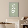 Art Remedy Linen Leaf Screen Minimalistic Botanical and Floral Art Prints Framed - 2 of 4