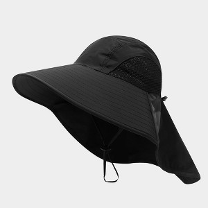 Anna-Kaci Wide Brim Sun Hat with Neck Flap UV Protection