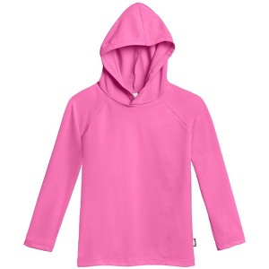 City Threads USA-Made Swim UPF 50+ Hooded Long Sleeve Rashguard Tee for Boys and Girls - 1 of 4