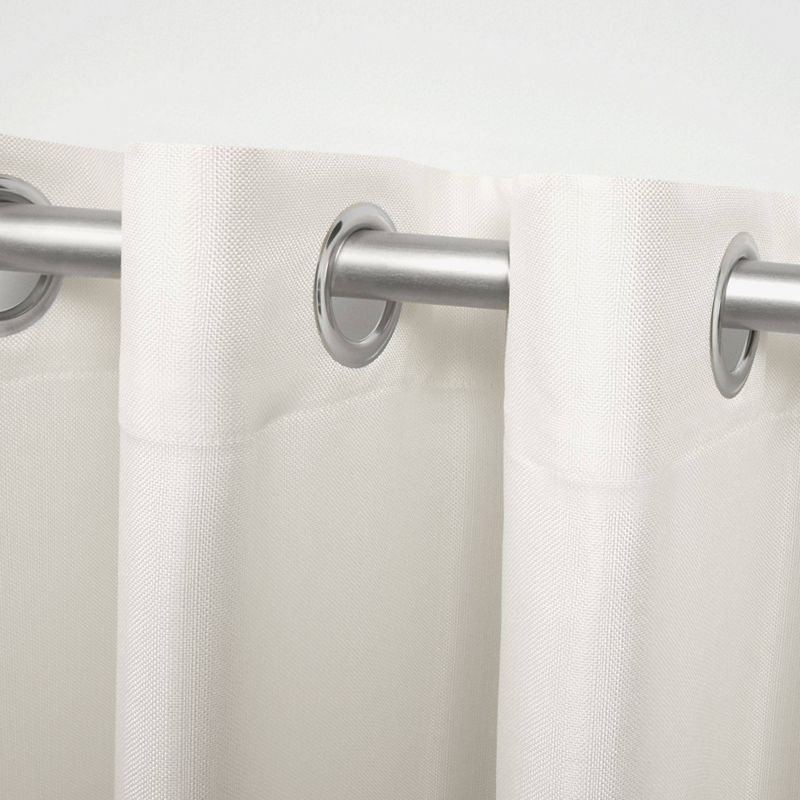 Set Of 2 Biscayne Grommet Top Light Filtering Window Curtain Panels - Exclusive Home, 4 of 7