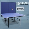 Belatt 9ft Table Tennis Table Set - 12mm MDF Indoor/Outdoor Table Tennis Table, Foldable with Net, 2 Paddles, 3 Balls Blue - 4 of 4