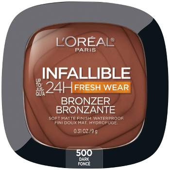 Allerede stakåndet pels L'oreal Paris Infallible Up To 24hr Fresh Wear Soft Matte Bronzer - 550  Deep Dark - 0.31oz : Target