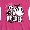 Girls' - Instant Message - Ghoul Keeper Fit & Flair Cap Sleeve Graphic Dress - 2 of 4