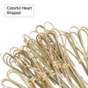 Unique Bargains Disposable Heart Shaped Bamboo Fruit Decorative Cocktail Picks 100 Pcs - 4 of 4