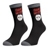 Horror Themed Men's It Nightmare On Elm Street Friday The 13th 3-Pack Crew Socks - 3 of 4