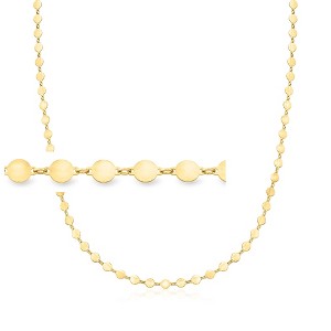 Ross-Simons Italian 18kt Gold Over Sterling Mirror-Link Necklace - 1 of 4