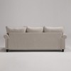 Farmhouse Beige Linen-like Sofa with Rolled Arm and Nailhead Trim, 3-Seater Couch for Living Room - 4 of 4