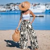 Women's Tropical Leaf Print Wide Leg Palazzo Cover Up Pants - Cupshe - 3 of 4
