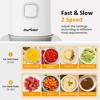 Heynemo 4-IN-1 Food Processor: Electric Chopper for Meat Grinder, Vegetable Chopper, Juicer, Garlic Peeler & Coffee Grinder, Portable Blender, White - 3 of 4
