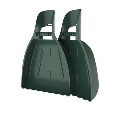 Pure Garden Leaf Scoops Hand Rake Tools Green