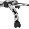 Pearl Office Swivel Height Adjustable Task Chair Black - Calico Designs: Modern Armless, Upholstered, Steel Frame - 4 of 4