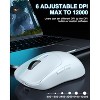AULA SC580 Wireless Gaming Mouse, 12000 DPI, Tri-Mode, 6 Buttons, Rechargeable, Ergonomic, White - 3 of 4