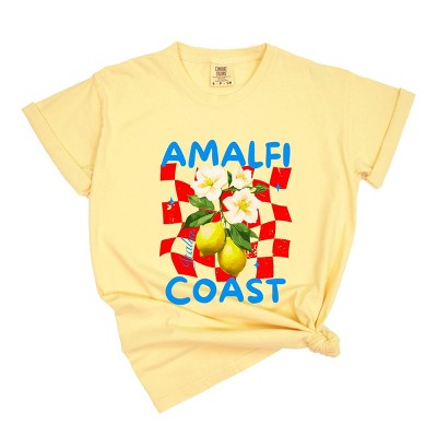 Simply Sage Market Amalfi Coast Red Checkerboard Garment Dyed Tee
