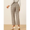 INSPIRE CHIC Women's High Waist Elastic Back Two Slant Pockets Office Work Ankle Pants - 4 of 4