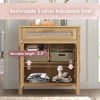 HDZNVF Mid Century Modern Storage Cabinets with Adjustable Shelf - 4 of 4