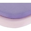 Everyday Kids 2-Pack Bassinet Sheets - 100% Cotton Jersey Knit Purple & Pink Fitted Sheets for Baby Girl; Fits Oval & Rectangle Mattresses - 2 of 4