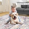 Coucheta Modern Geometric Area Rug Machine Washable Non-Slip Low Pile Carpet for Living Room Bedroom,  Multi-Color & Size - 4 of 4