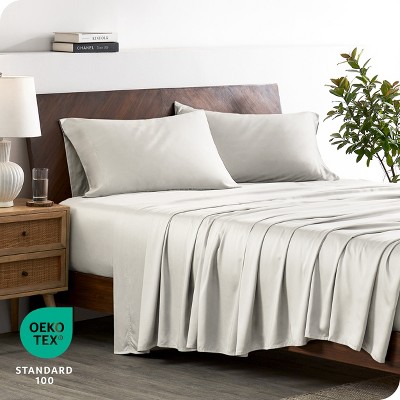 Cream Twin XL Organic Bamboo Deep Pocket Sheet Set