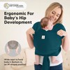 KeaBabies D-Lite Baby Wrap Carrier, Adjustable Baby Carrier, Baby Sling, Newborn, Infant, Toddler 7-44lbs - 4 of 4