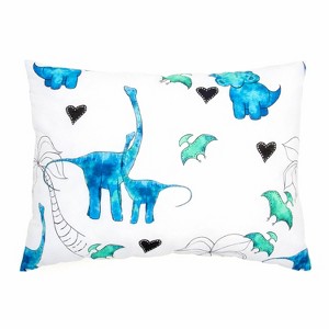JumpOff Jo – Toddler Pillow for Kids, No Pillowcase Needed, Kids Travel Pillow, 100% Cotton Cover, Hypoallergenic, Machine Washable – 14”x19” - 1 of 4