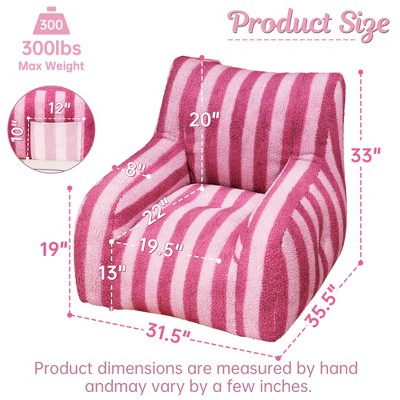 NicBex Tufted Bean Bag Sofa Chair Soft Stuffed Filling for Living Room or Bedroom Accent,Family Room or Kids' Space