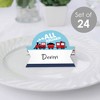 Big Dot of Happiness Railroad Party Crossing - Steam Train Birthday Party or Baby Shower Tent Buffet Card - Table Setting Name Place Cards - Set of 24 - 2 of 4