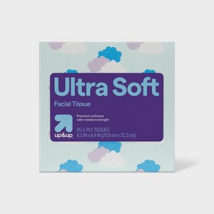 Ultra Soft Facial Tissue - Back-to-School Designs - 65ct - up&up™ - 1 of 4