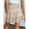 Women's Flowy Skorts Ruffle Tiered Skorts Casual High Waist Mini Skirts Tennis Golf Crochet Shorts - 3 of 4