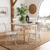ADILE Spindle Back Dining Chair Set of 2, White - 4 of 4