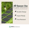 Garden Central 10 Pack 12" x 12" Stomp Stone Decorative Stepping Squares, Outdoor Yard Decoration Kit for Gardening and Landscaping, Black - 3 of 4