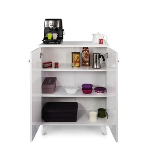 TiramisuBest Wood Base Shoe Cabinet,Cream - 1 of 4