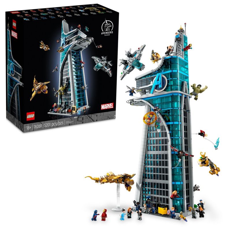 LEGO Marvel Avengers Tower Building Set 76269, 1 of 9