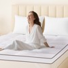 Itopfox Memory Foam Queen Mattress Topper with Shredded Foam, Cotton Cover, Breathable & Skin-Friendly, Extra Thick with Anchor Straps for Comfort - 2 of 4