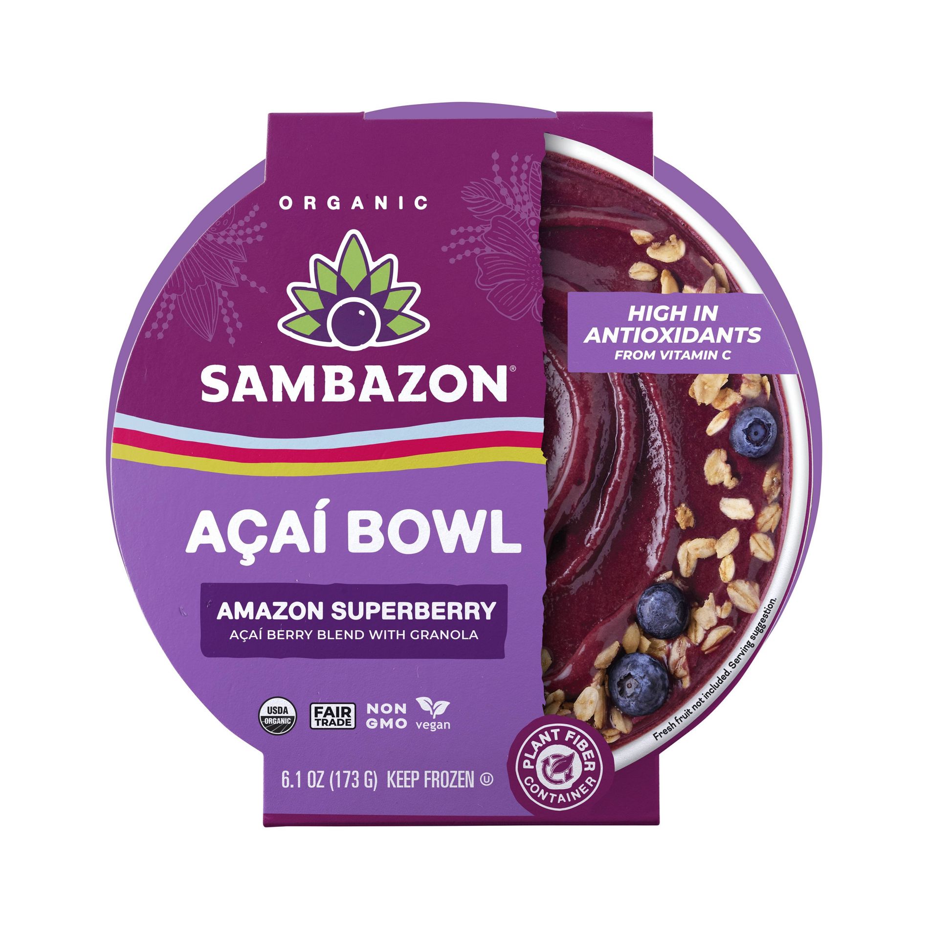 Sambazon Frozen Superberry Acai Bowl - 6.1oz