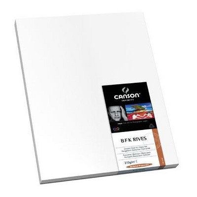  Canson PrintMaKing Rag, 100% Cotton Rag Smooth Bright White Matte Inkjet Paper, 310gsm, 17x22 , 25 Sheets 