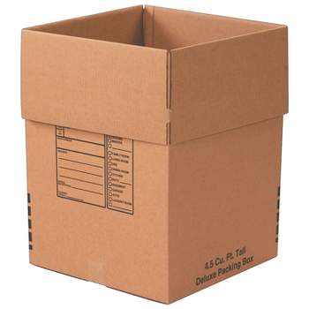 U-Haul Large Moving Boxes - Pack of 10 Boxes - 18â x 18â x 24â - Bonus Roll of Tape Included
