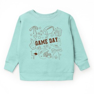Football Game Day Collage - Kids Toddler Sweatshirt and Kids Youth Sweatshirt - 1 of 2