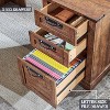 SinCiDo Farmhouse 60" L Shaped Corner Desk, Wooden Executive Office Desk w/ Charging Station, File Drawer & Storage Cabinet - 4 of 4