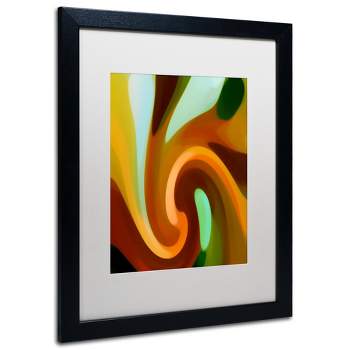 Trademark Fine Art -Amy Vangsgard 'Wind In Tree Vertical 2' Matted Framed Art