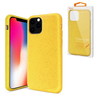 Reiko Apple iPhone 11 Pro Max Wheat Bran Material Silicone Phone Case in Yellow