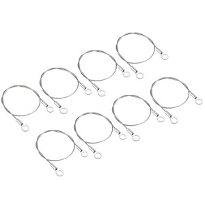 Unique Bargains Stainless Steel Light Outdoor Travel Luggage Safety Locking Cables 0.24" ID Eyelets - 1 of 4