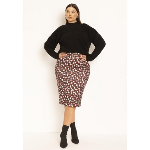 Mid length outlet leopard skirts target