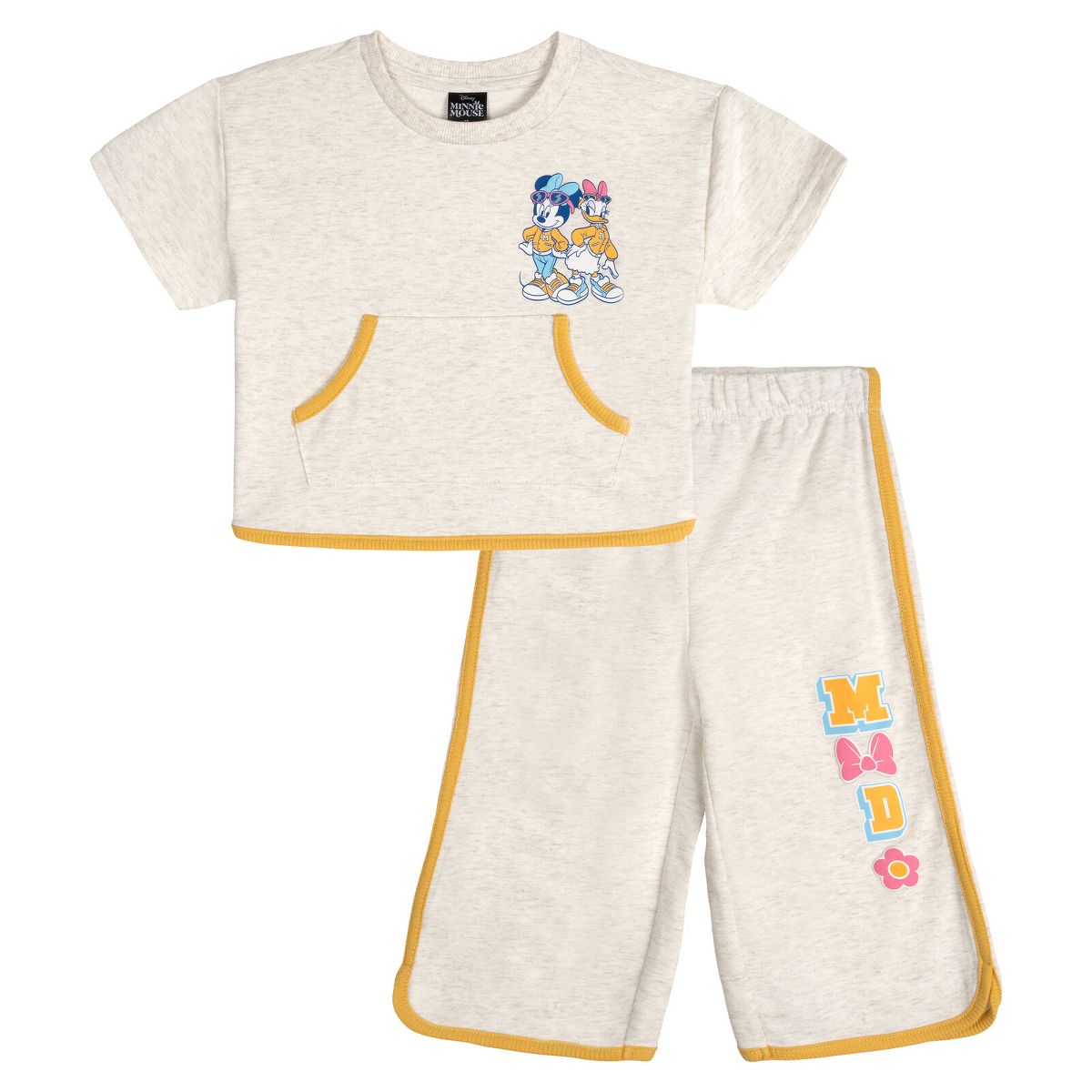 Disney Minnie Mouse Baby Girls' Varsity 2-Piece Tee and Pants Set Infant