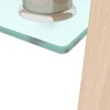 NicBex 39.37" Glass Coffee Table with Metal Frame,Clear Coffee Table with Shelf,Rectangular Glass Side Table,Center Table for Living Room,Study - 4 of 4