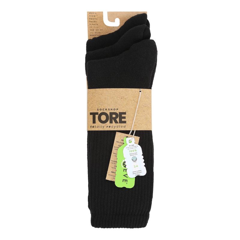 TORE Totally Recycled Men&#39;s Athletic Crew Socks 3pk - 7-12, 3 of 4