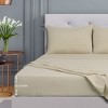 PiccoCasa 110gsm 1 Flat Sheet 1 Fitted Sheet and 2 Pillowcases Bed Sheet Set 4 Pcs - 3 of 4