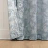 No. 918 1pc 50"x84" Koda Leaf Woven Jacquard Semi-Sheer Rod Pocket Curtain Panel Denim - 3 of 4